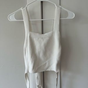 Urban Outfitters White Wrap Top